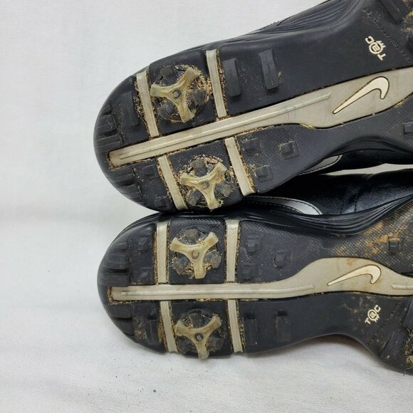 NIKE DURASPORT SMU 317682-102 MEN'S LEATHER SOFT SPIKES GOLF SHOES SIZE 10.5 - Picture 8 of 12